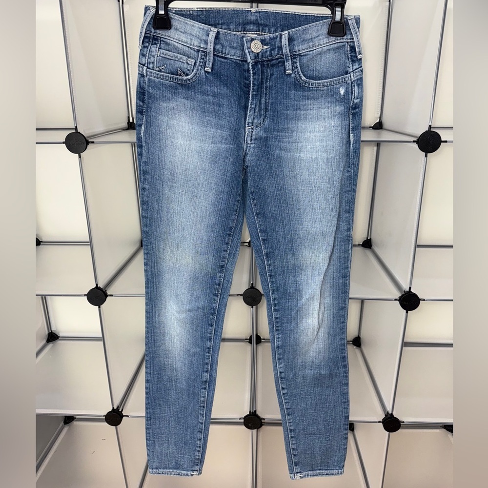 True Religion Women's Chrissy Ankle Skinny Jeans Size 25 Medium Wash - Picture 2 of 7